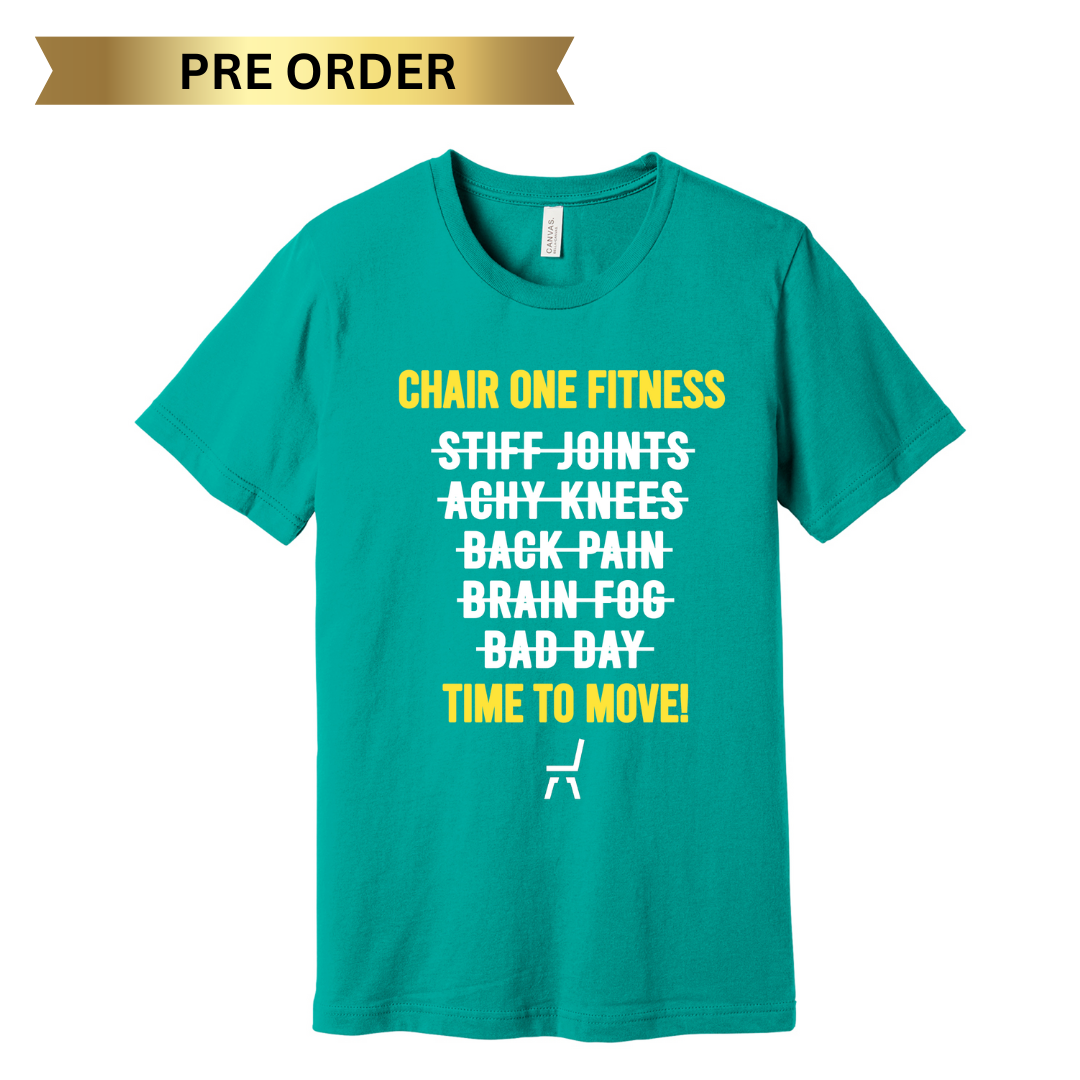Chair One Fitness Teal And Yellow Shirt