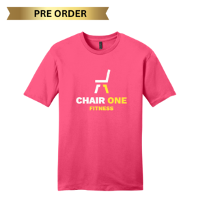 Chair One Fitness Pink And Yellow Shirt