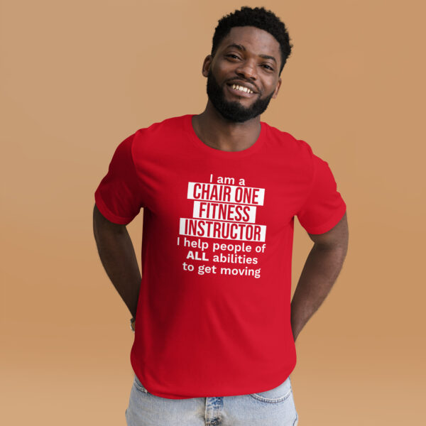 Chair One Fitness – I Provide Tee - Red - Image 2