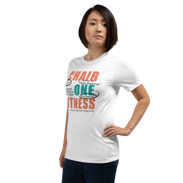 Chair One Fitness – Catchphrases Tee - White - Image 2